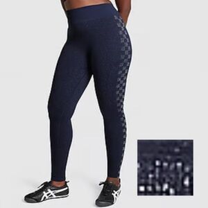 VS PINK seamless high waisted leggings in midnight navy